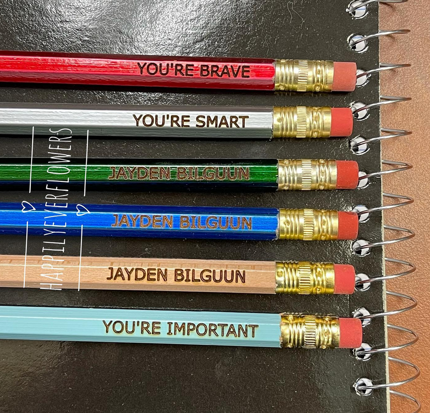 Personalized Engraved Pencils