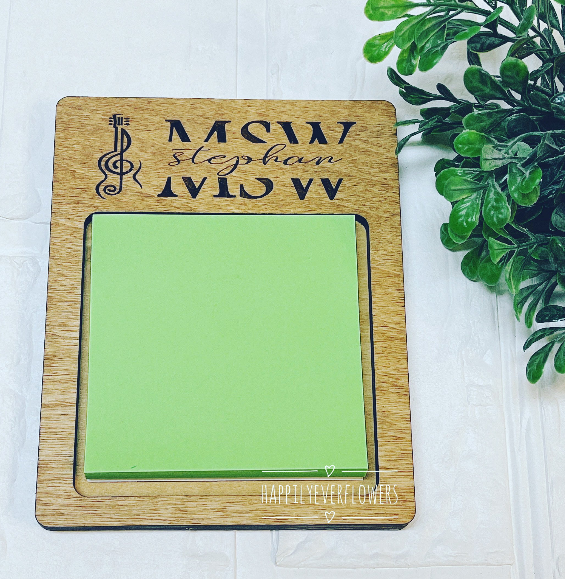 Notepad Holder, personalized notepad holder, gift fot teacher, gift for nurse, doctor, physician