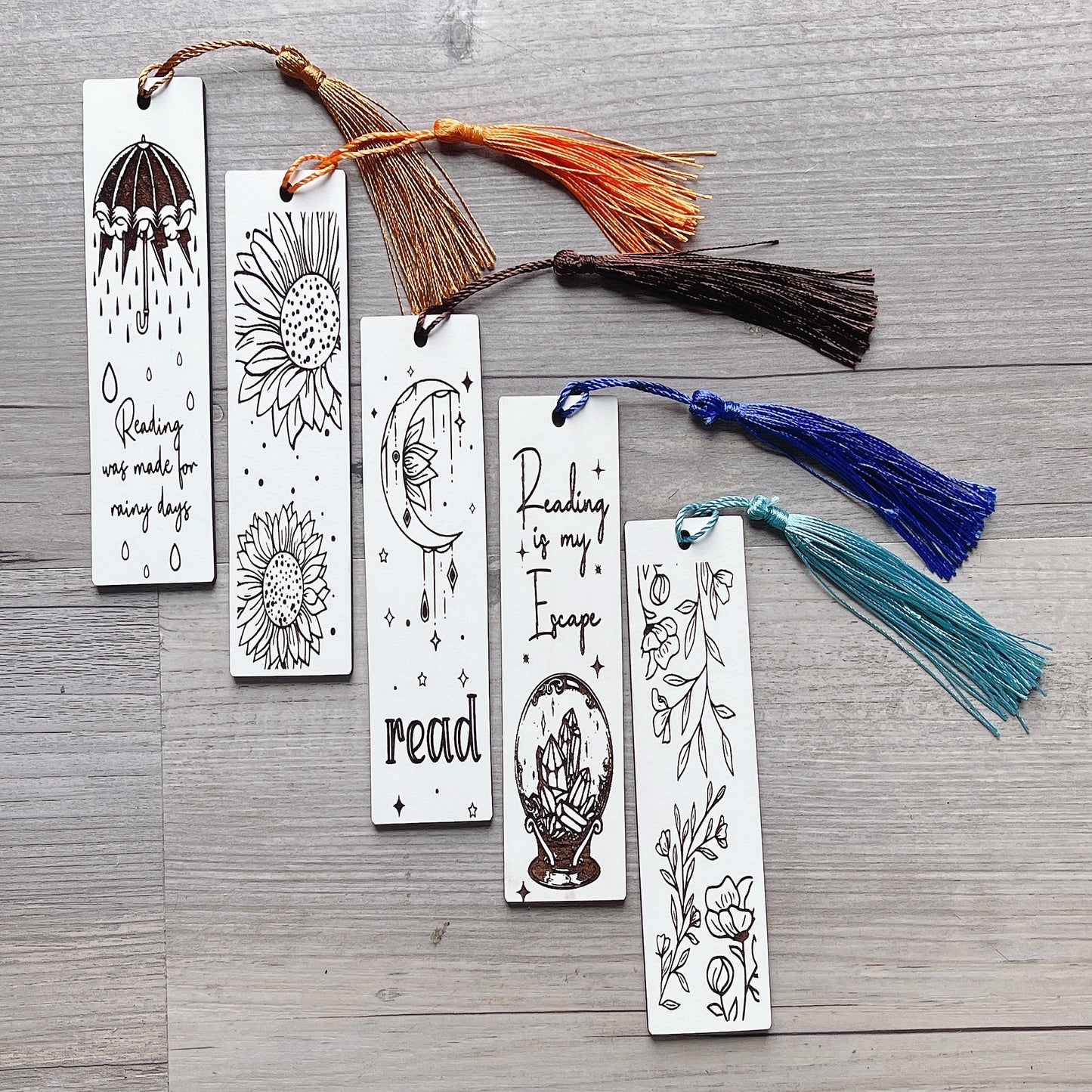Engraved Wooden Bookmark