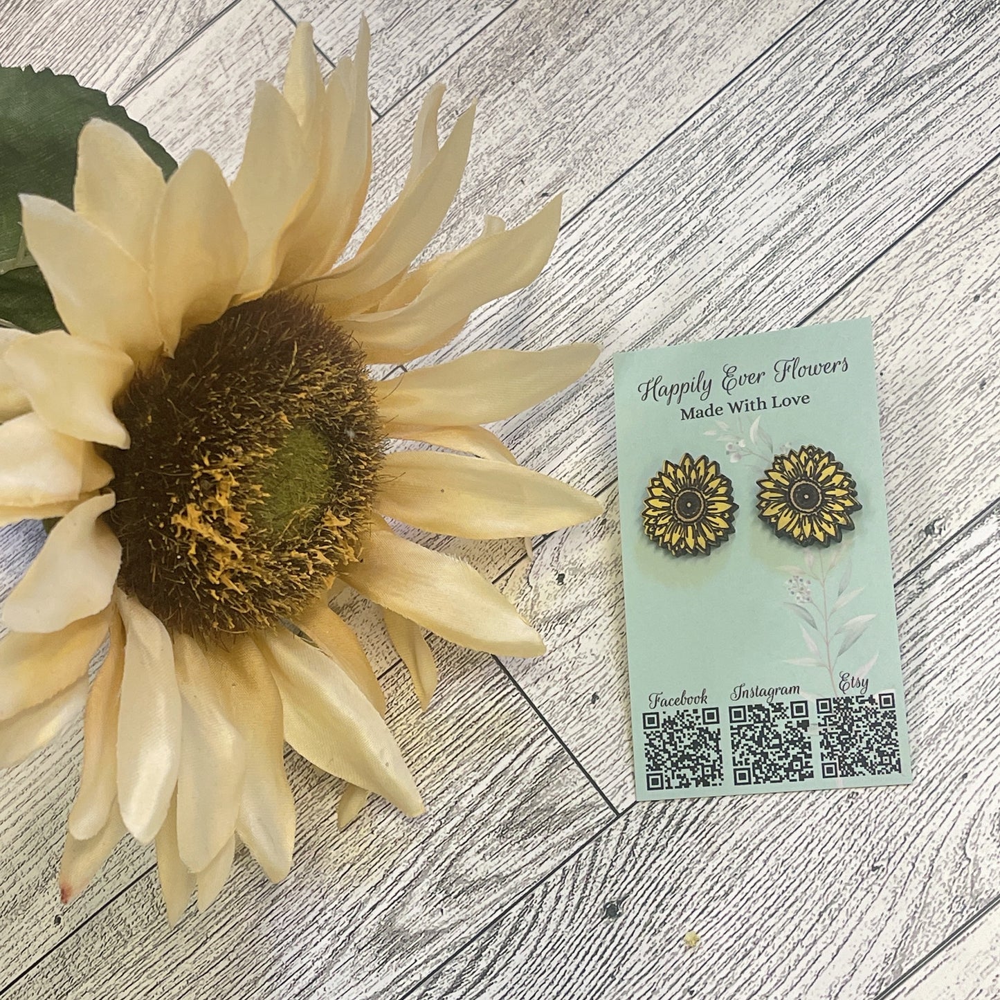 Sunflower Stud Earrings