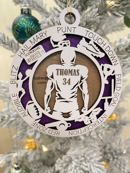 Sport Ornament, personalized sport ornament