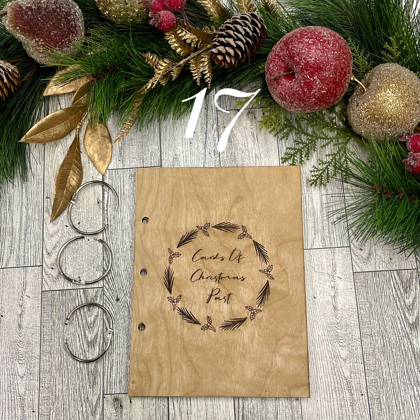 Christmas card holder, card keeper, Christmas card book, Christmas card display, Christmas card storage