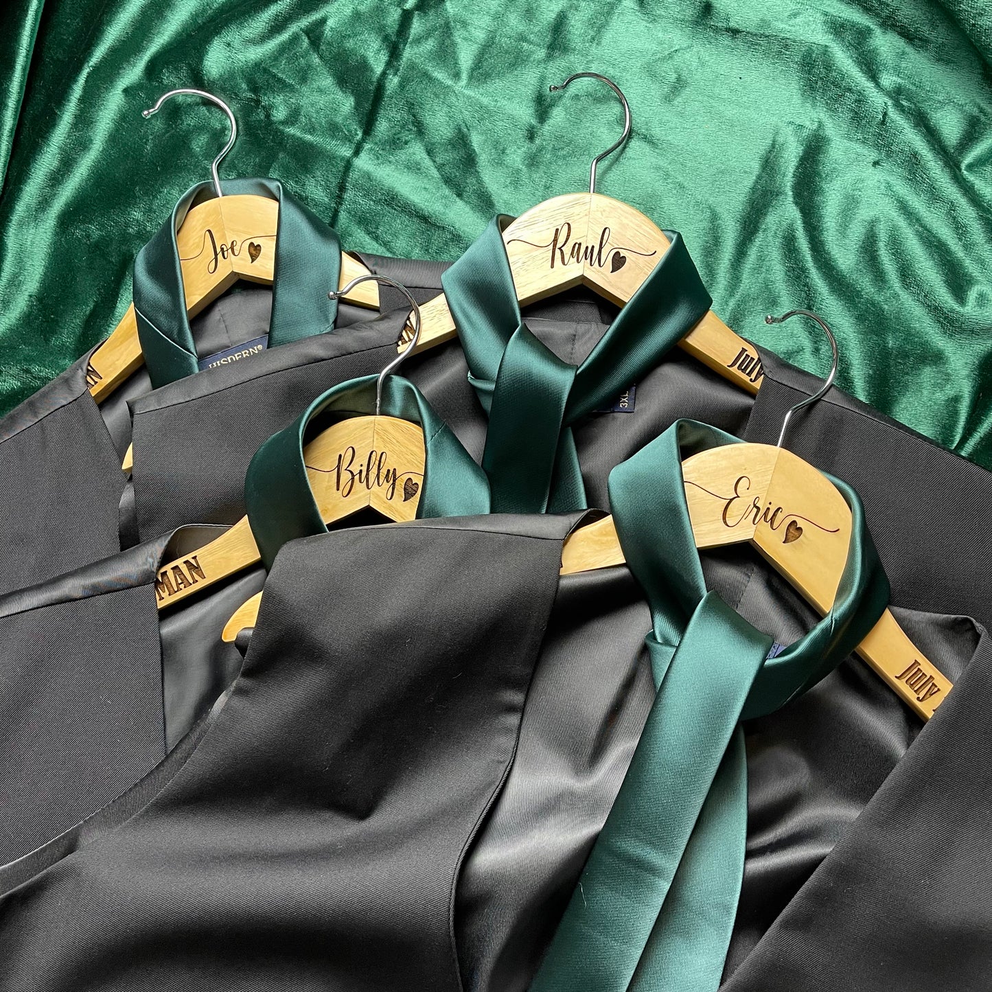 Custom Wedding Hangers, graduation hangers