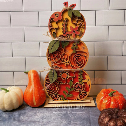 Stacking pumpkins, fall decor, standing pumpkins, home decor, house decor