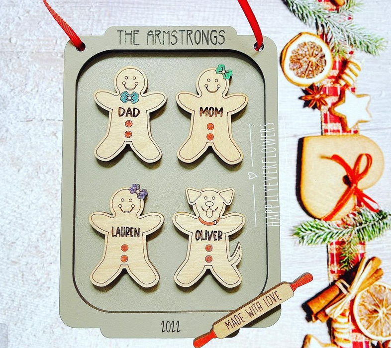 Cookie sheet ornament, personalized cookie sheet ornament, Christmas ornament