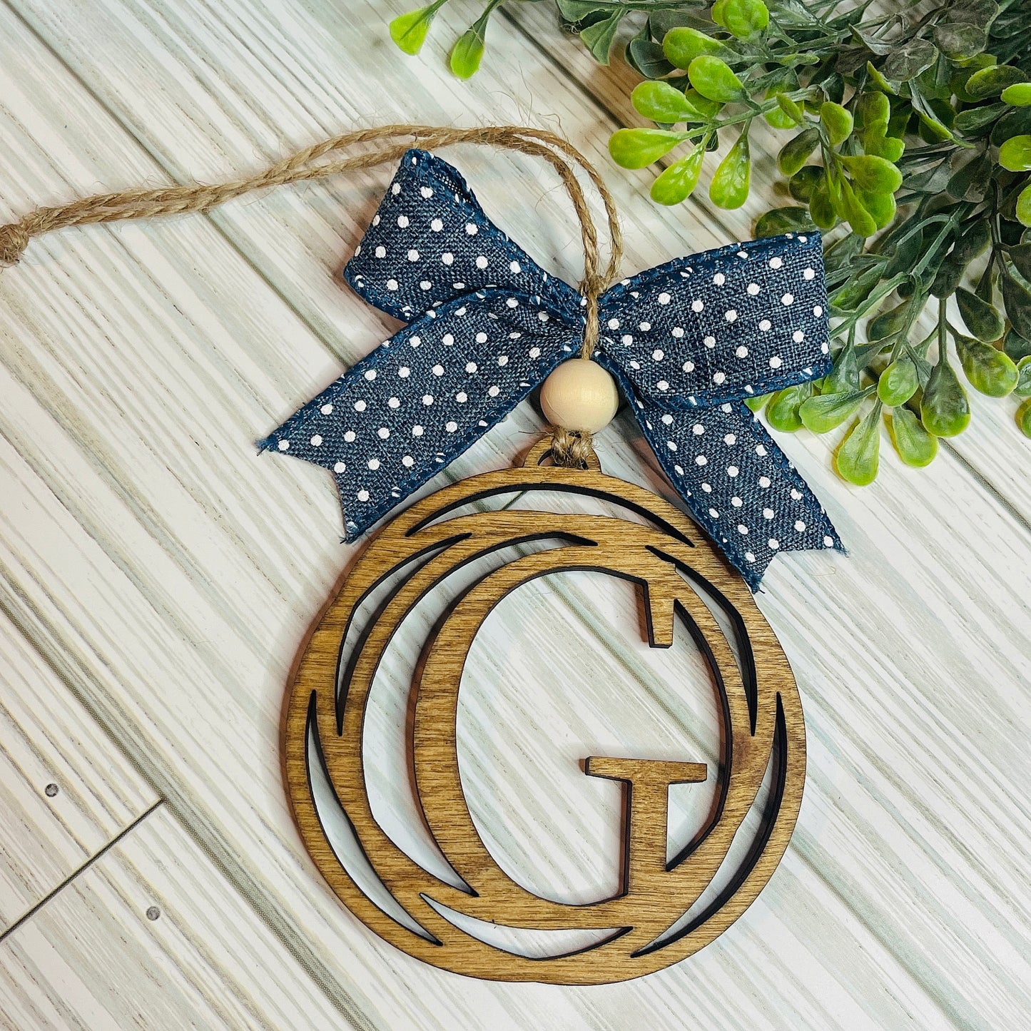 Letter ornaments, initial ornaments, rear view mirror carcharm