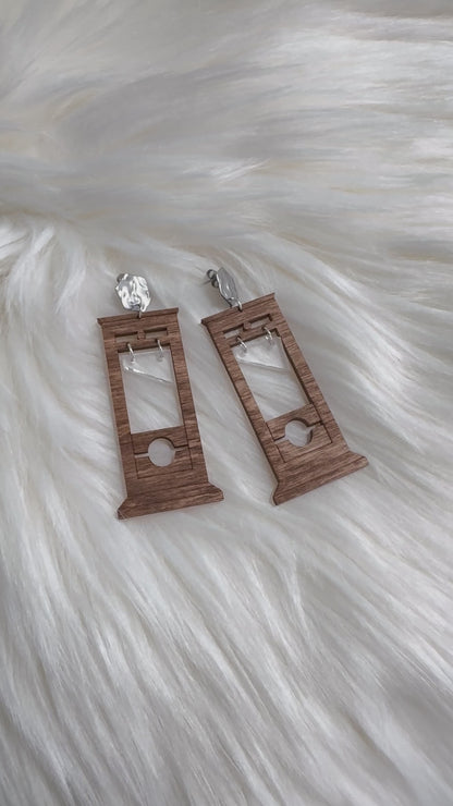 Guillotine Earrings for Halloween